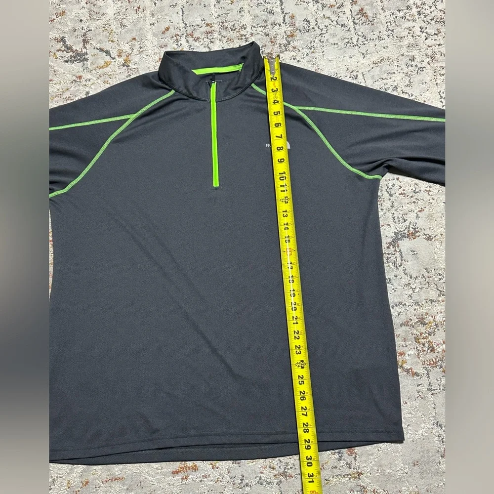 The North Face quarter-zip athletic shirt FlashDry size XL gray long sleeve